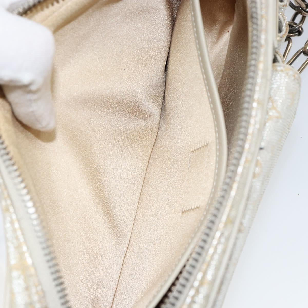 Louis Vuitton McKenna Shoulder Bag Mini Lin, SILVER, CANVAS, Shoulder bag