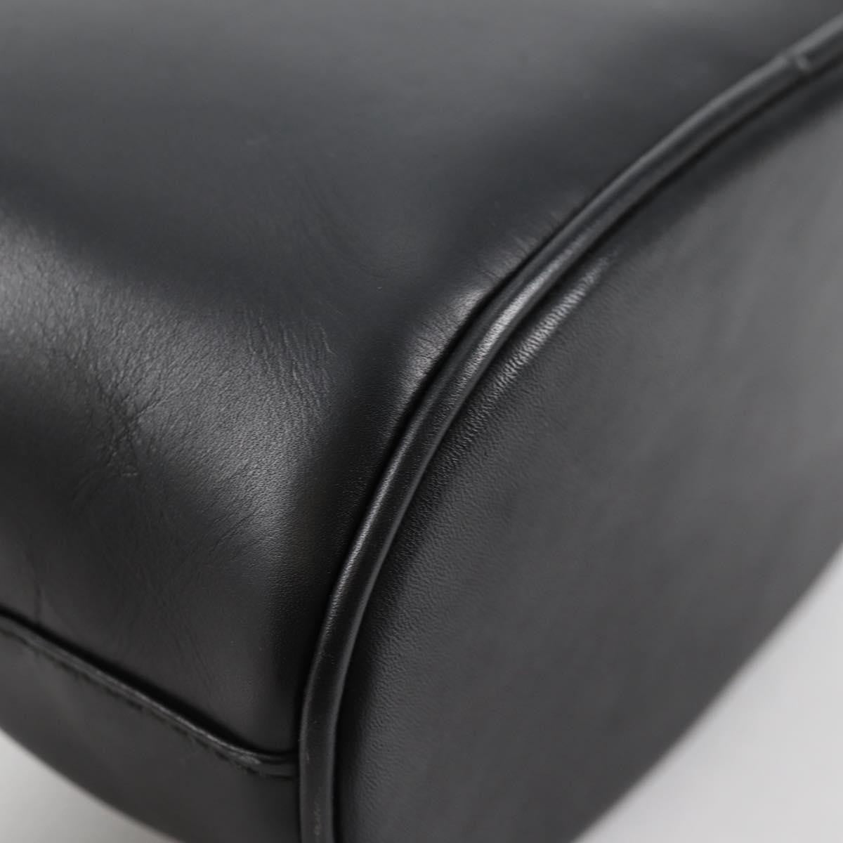 Salvatore Ferragamo Gancini Shoulder Bag Leather, BLACK, LEATHER, Shoulder bag