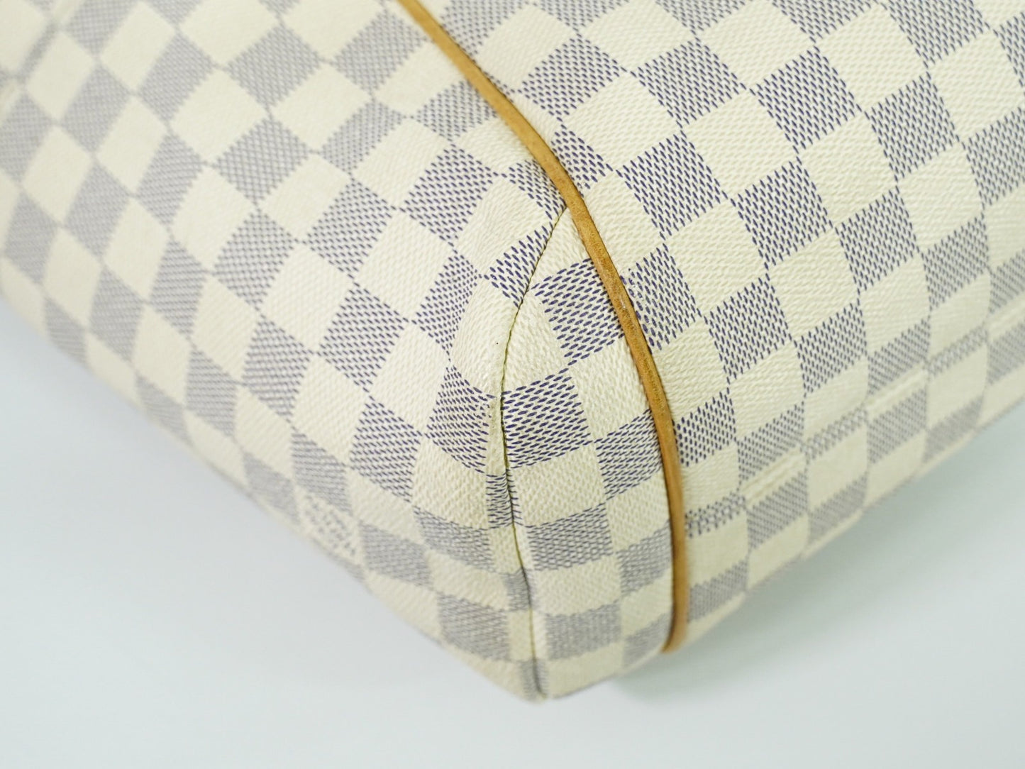 Louis Vuitton Totally Handbag Damier azur, WHITE, CANVAS, Tote bag