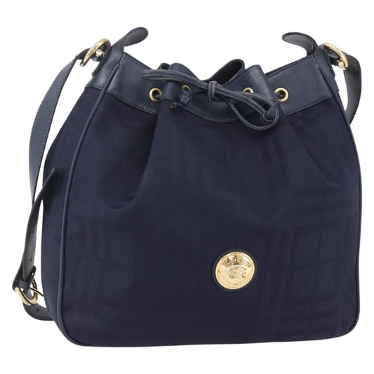 Burberry Vintage Shoulder Bag Nylon, NAVY, NYLON, Shoulder bag