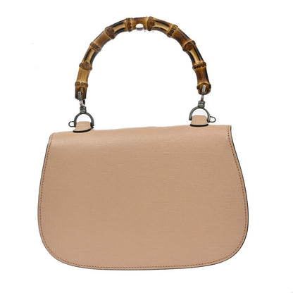 Gucci Bamboo 1947 Top Handle Bag Leather, BEIGE, LEATHER, Handbag