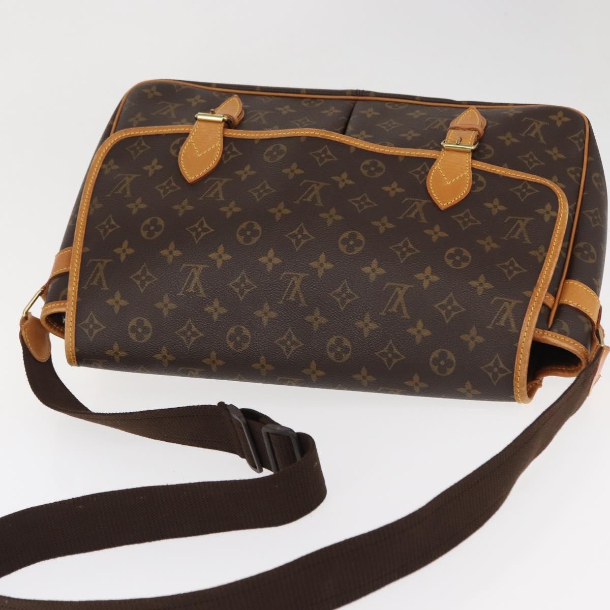 Louis Vuitton Sac Gibeciere Messenger Bag Monogram Canvas, BROWN, CANVAS, Shoulder bag