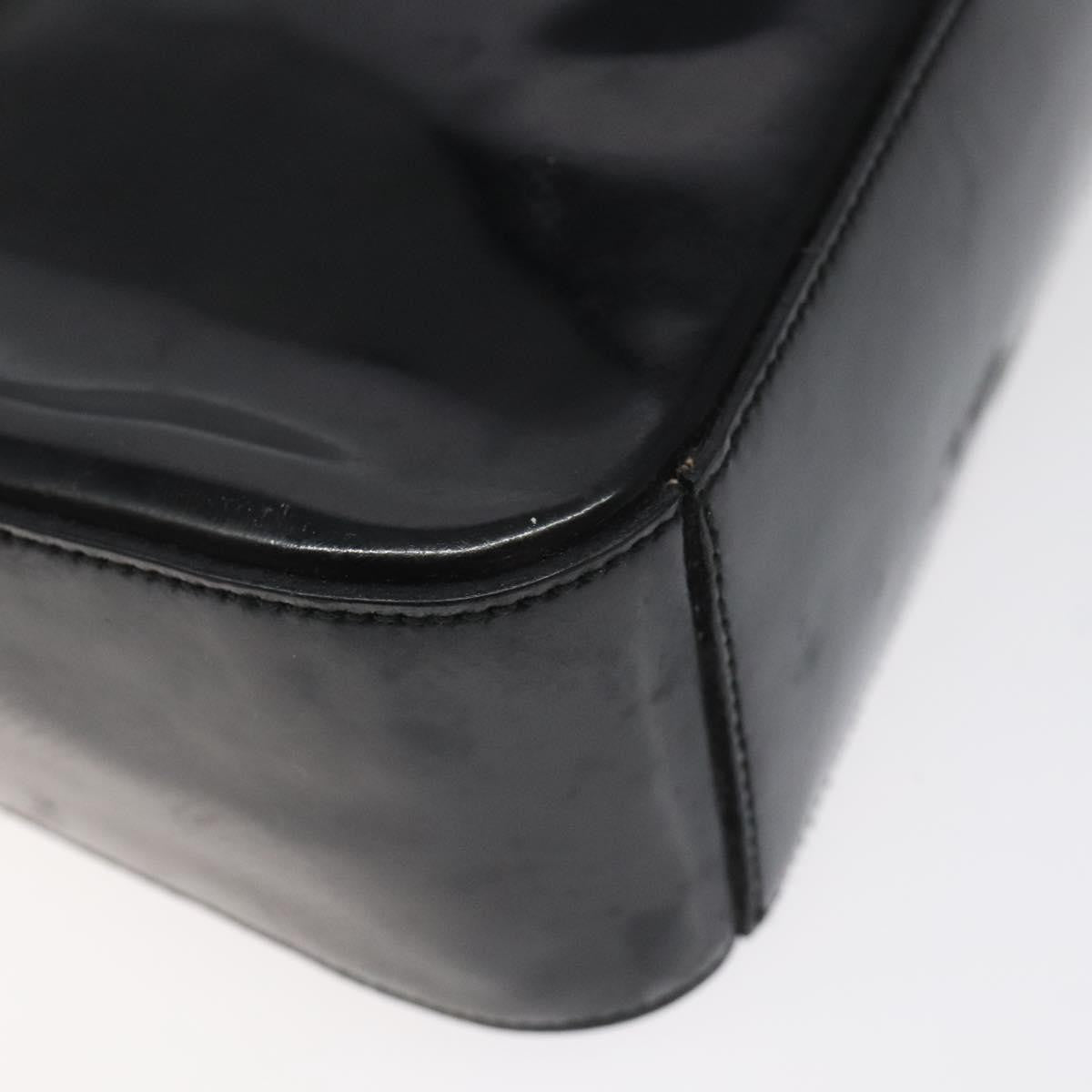 Prada Vintage Shoulder Bag Leather, BLACK, PATENT_LEATHER, Shoulder bag