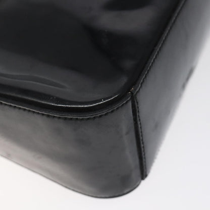 Prada Vintage Shoulder Bag Leather, BLACK, PATENT_LEATHER, Shoulder bag