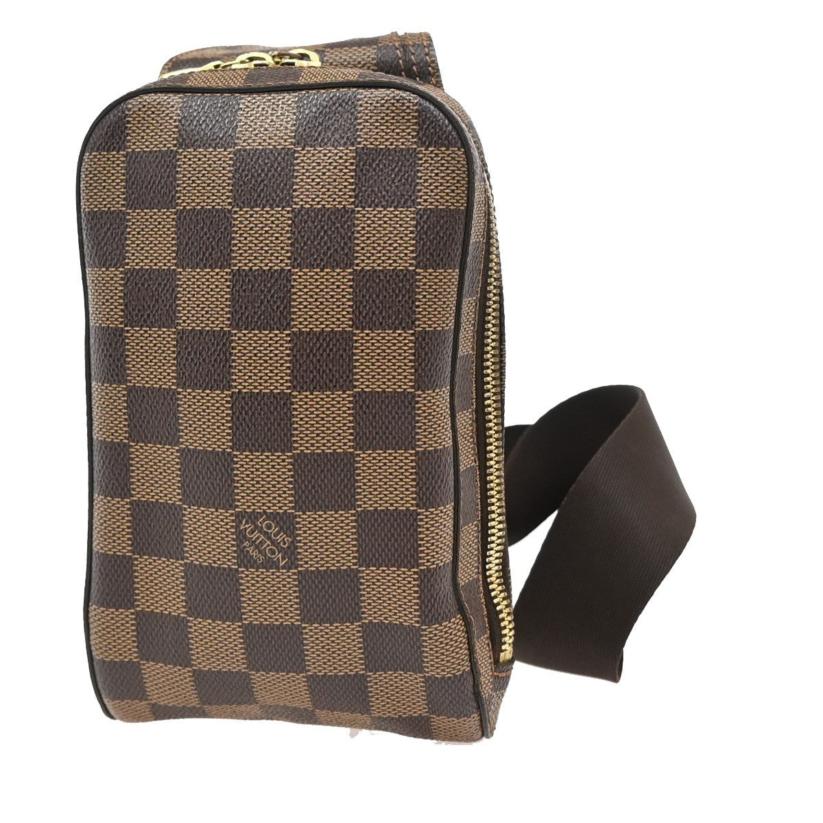 Louis Vuitton Geronimos Waist Bag Damier, BROWN, CANVAS, Travel bag