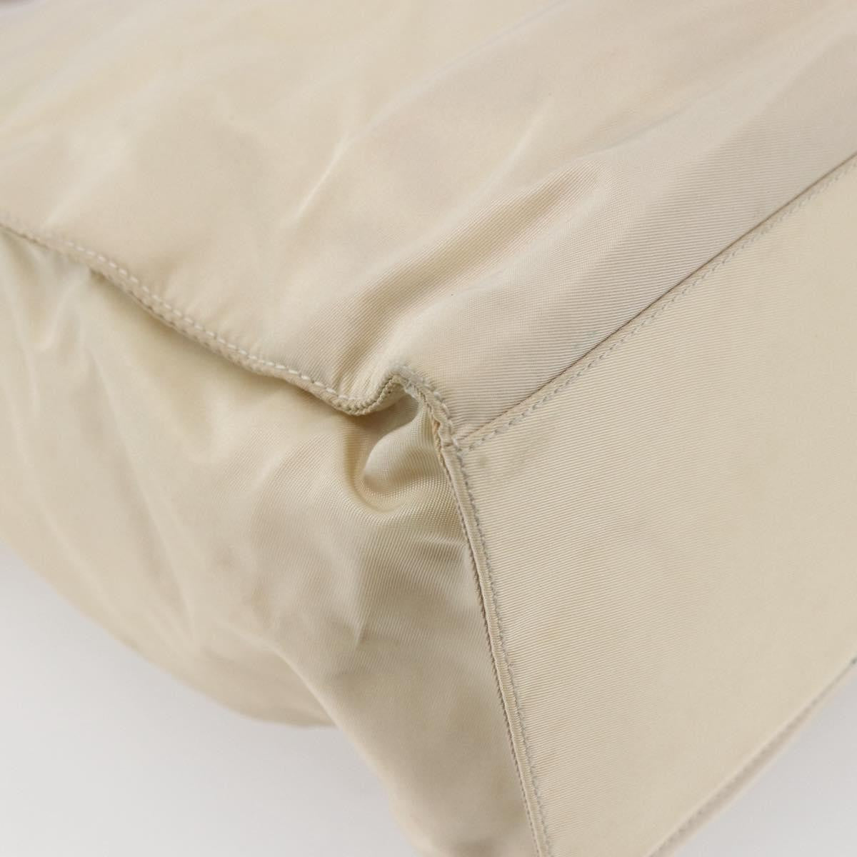 Prada Resin Handle Tote Tessuto, BEIGE, NYLON, Tote bag