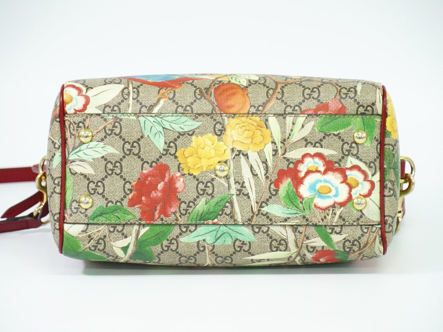 Gucci Convertible Boston Bag Tian Print GG Coated Canvas, MULTICOLOUR, CANVAS, Travel bag