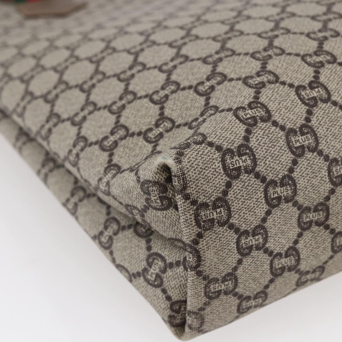 Gucci Vintage Web Strap Tote GG Coated Canvas, BEIGE, CANVAS, Tote bag