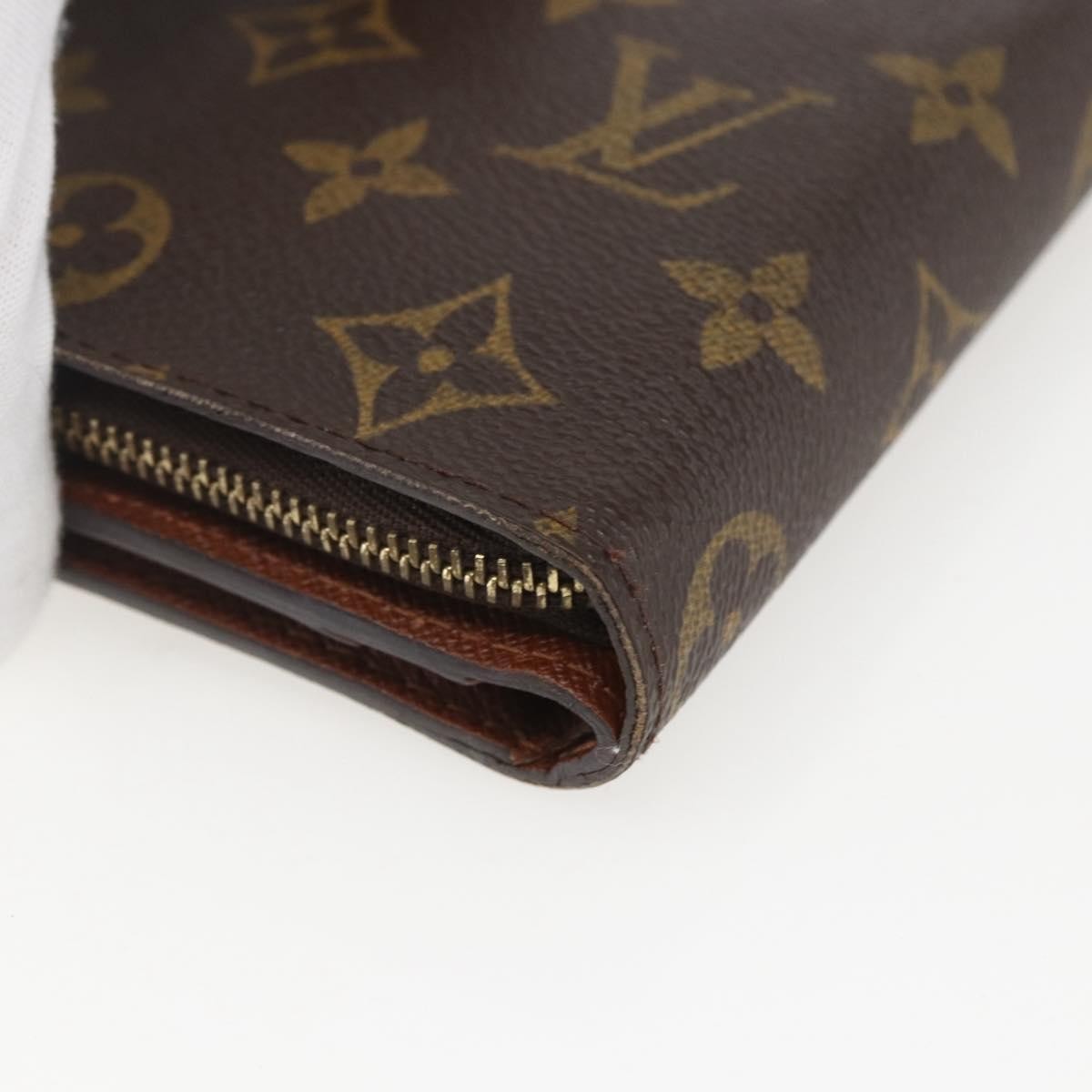 Louis Vuitton Compact Zippe Wallet Monogram Canvas, BROWN, CANVAS, Wallets