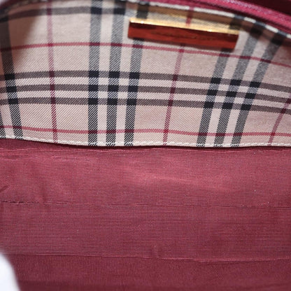 Burberry Vintage Shoulder Bag Leather, BURGUNDY, LEATHER, Shoulder bag