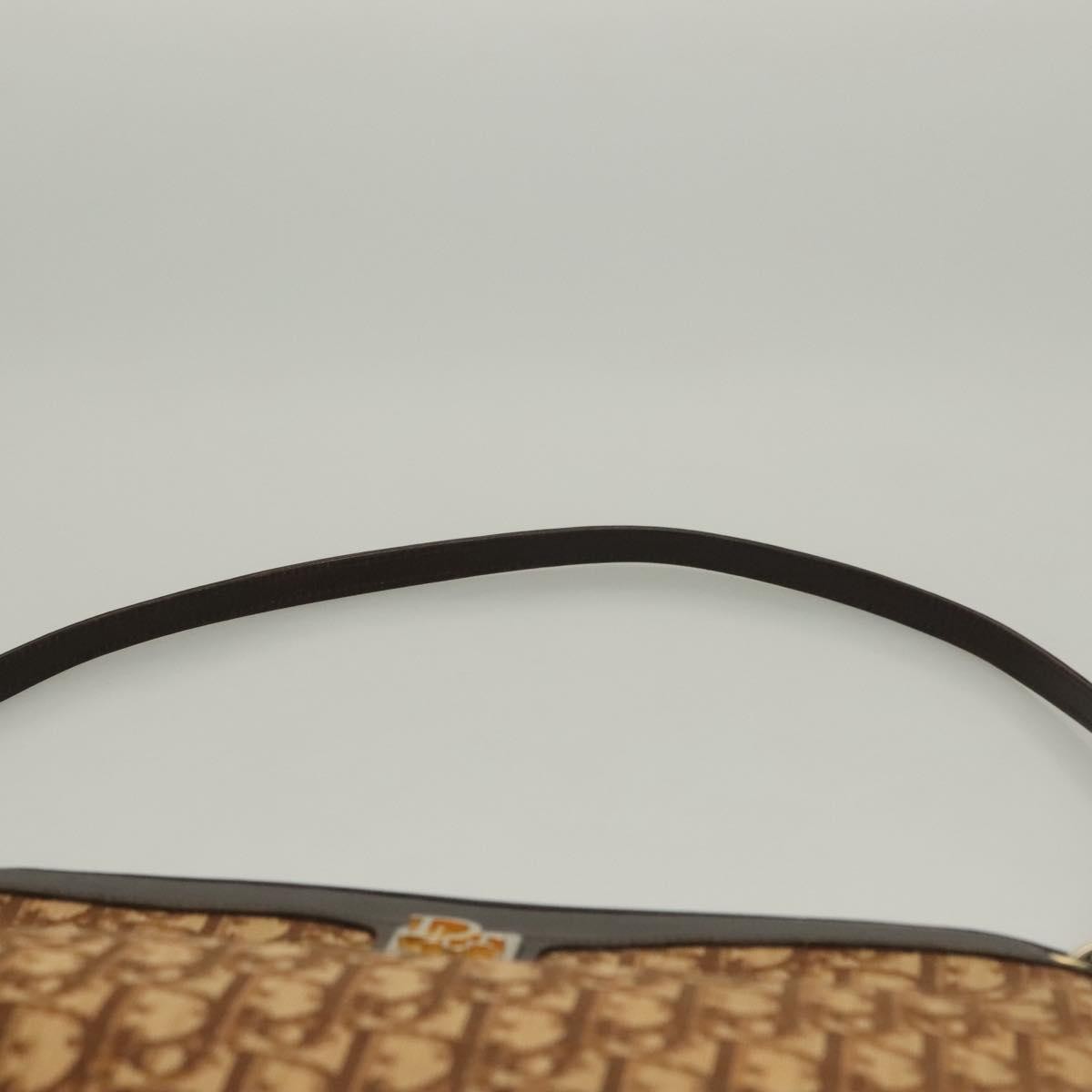 Christian Dior Vintage Trotter Shoulder Bag Canvas, BROWN, CANVAS, Shoulder bag