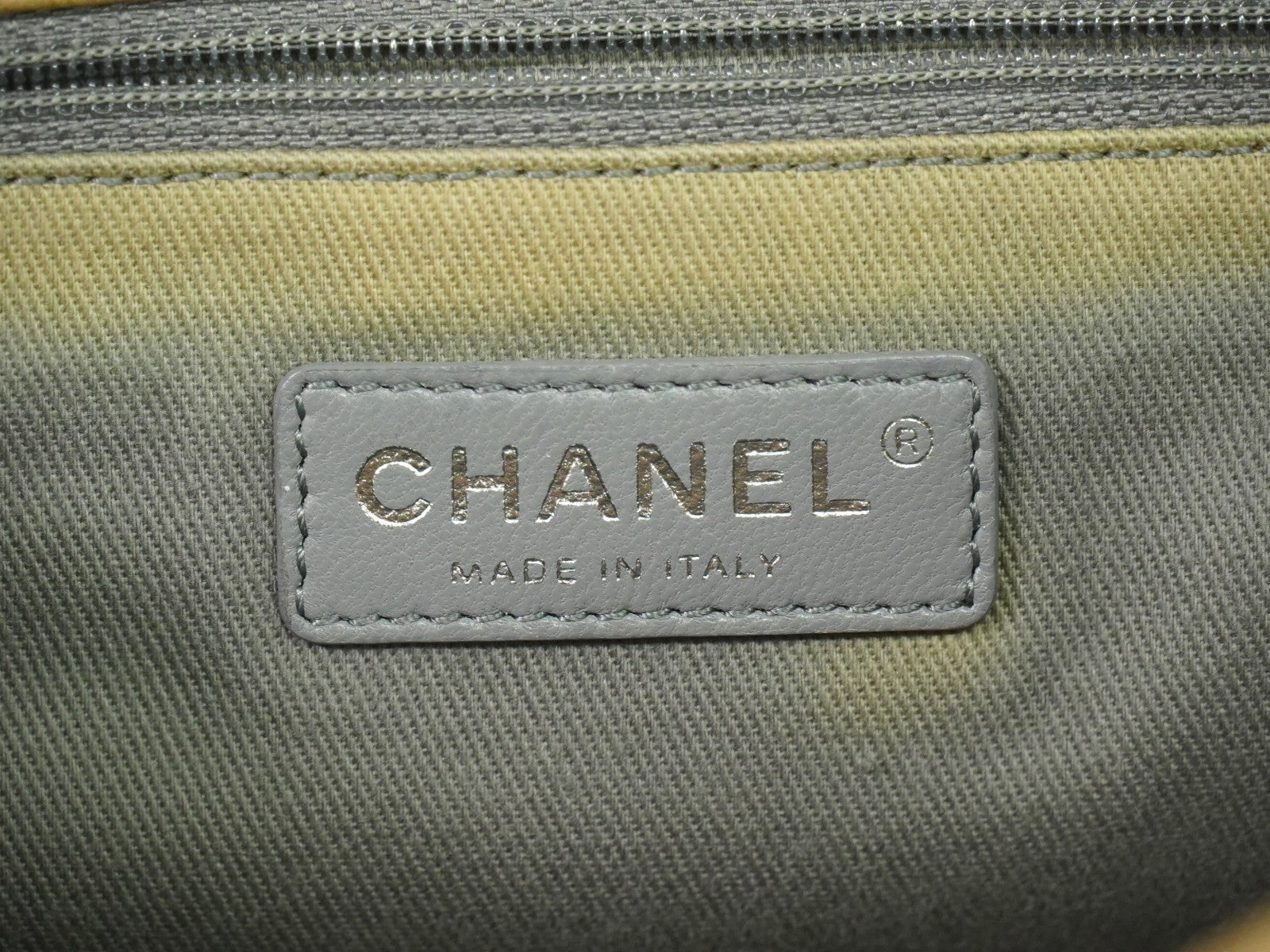 Chanel Boy Accordion Flap Bag Quilted Lambskin, BEIGE, LEATHER, Shoulder bag