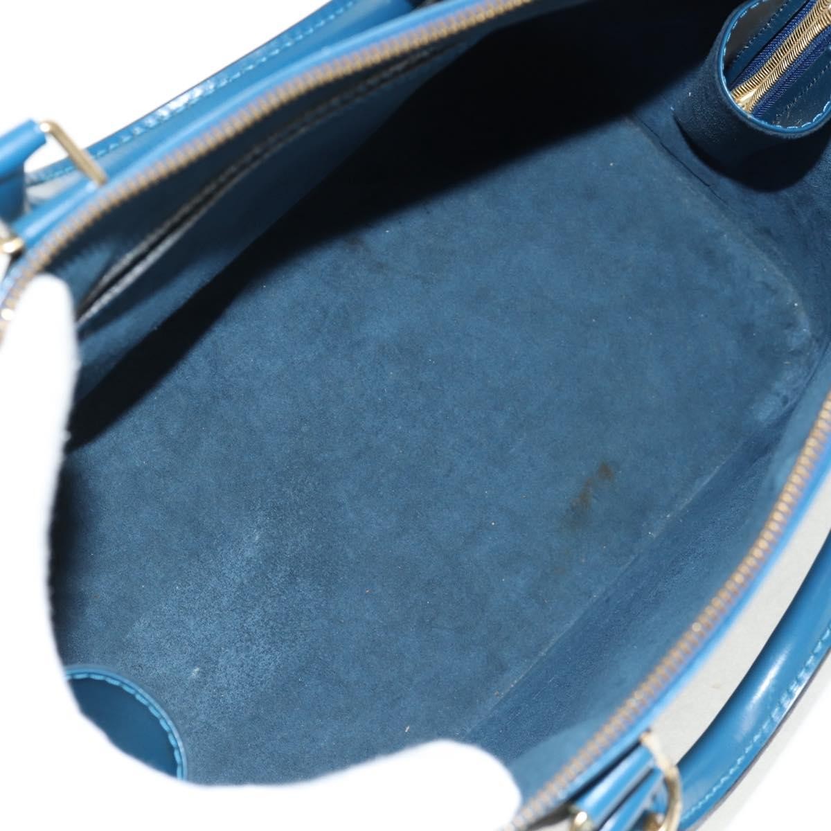 Louis Vuitton Alma Handbag Epi Leather, BLUE, LEATHER, Handbag