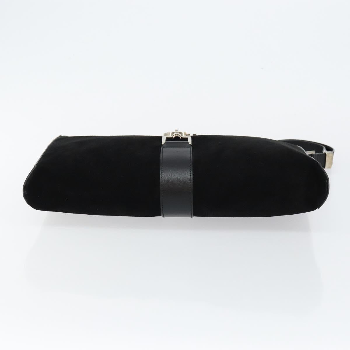 Gucci Jackie Original Shoulder Bag Leather Leather, BLACK, SUEDE, Shoulder bag