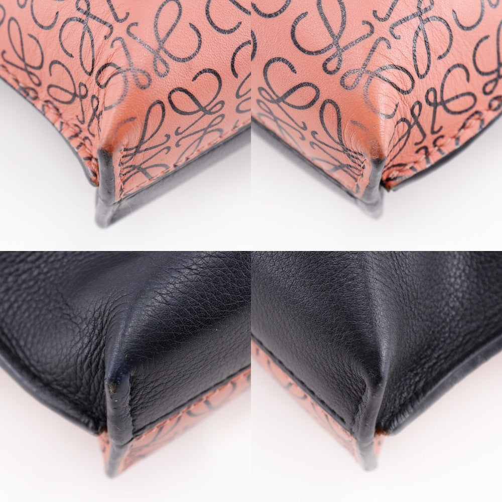 Loewe Missy Handbag Anagram Printed Leather, BLACK, LEATHER, Handbag