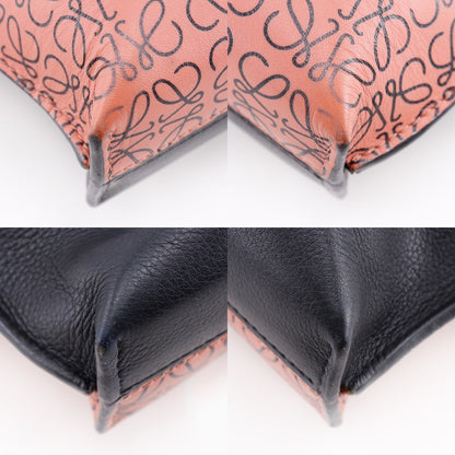 Loewe Missy Handbag Anagram Printed Leather, BLACK, LEATHER, Handbag