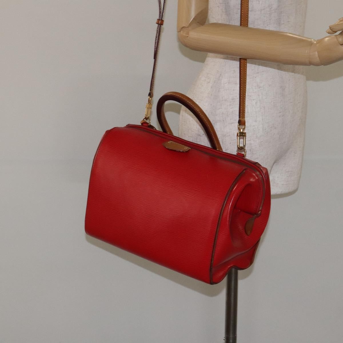 Louis Vuitton Doc Handbag Epi Leather, RED, LEATHER, Handbag