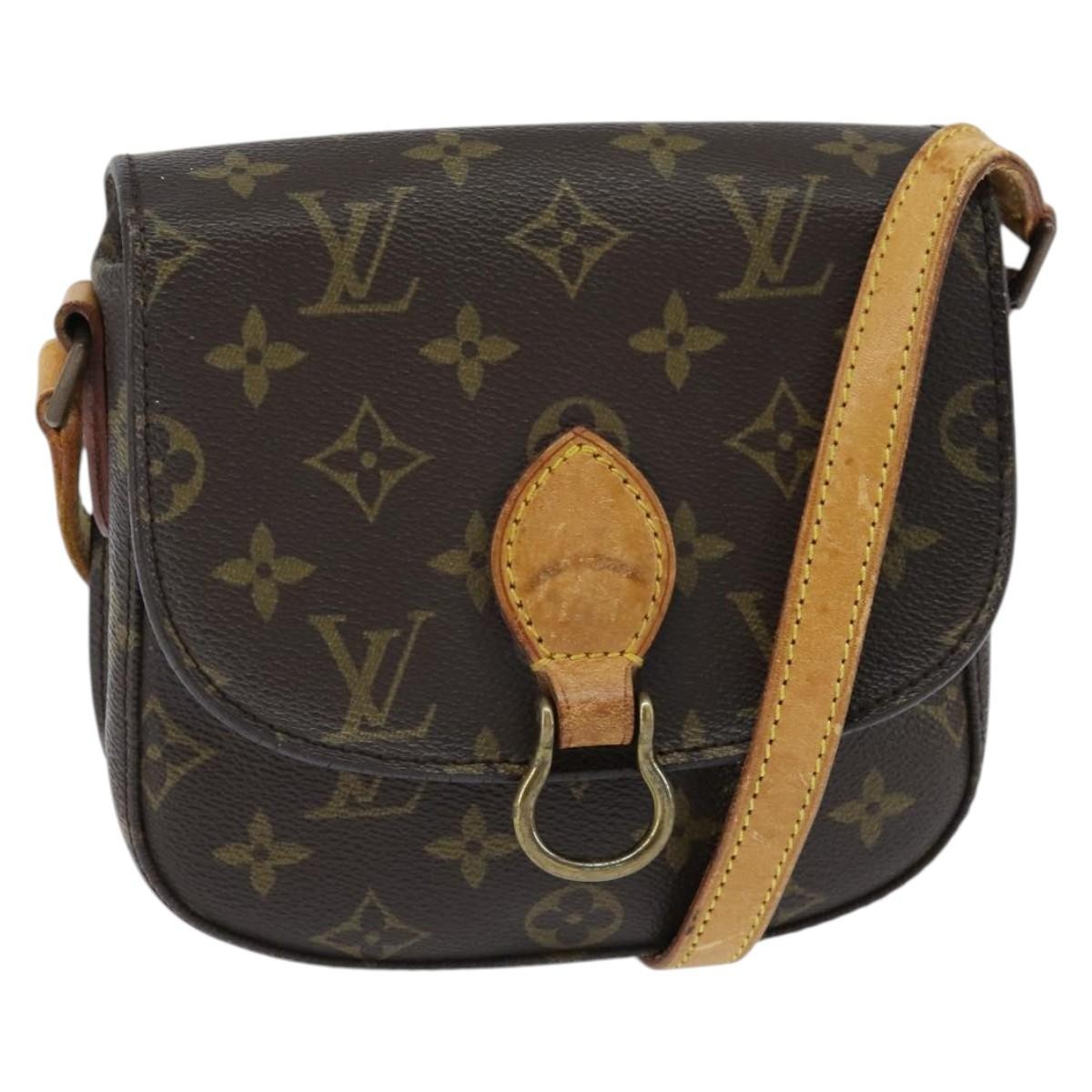 Louis Vuitton Saint Cloud Handbag Monogram Canvas, BROWN, CANVAS, Shoulder bag