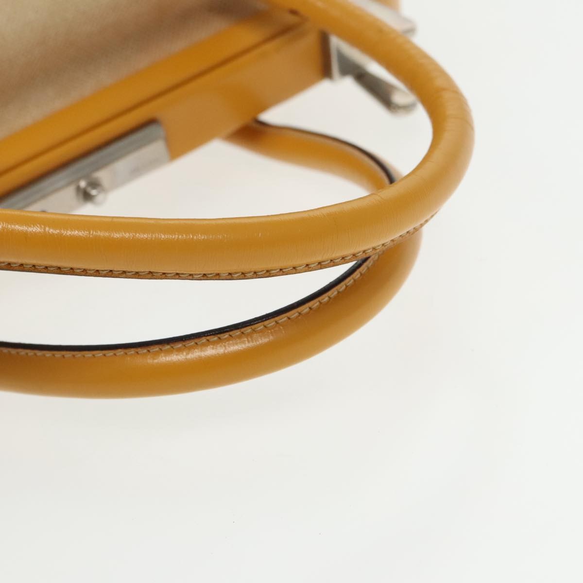 Prada Madras Cerniera Doctor Bag Canvas and Leather, BEIGE, CANVAS, Handbag