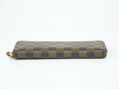 Louis Vuitton Clemence Wallet Damier, BROWN, CANVAS, Wallets