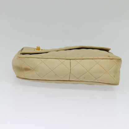 Chanel Vintage Front Pocket Camera Bag Satin, BEIGE, SATIN, Handbag