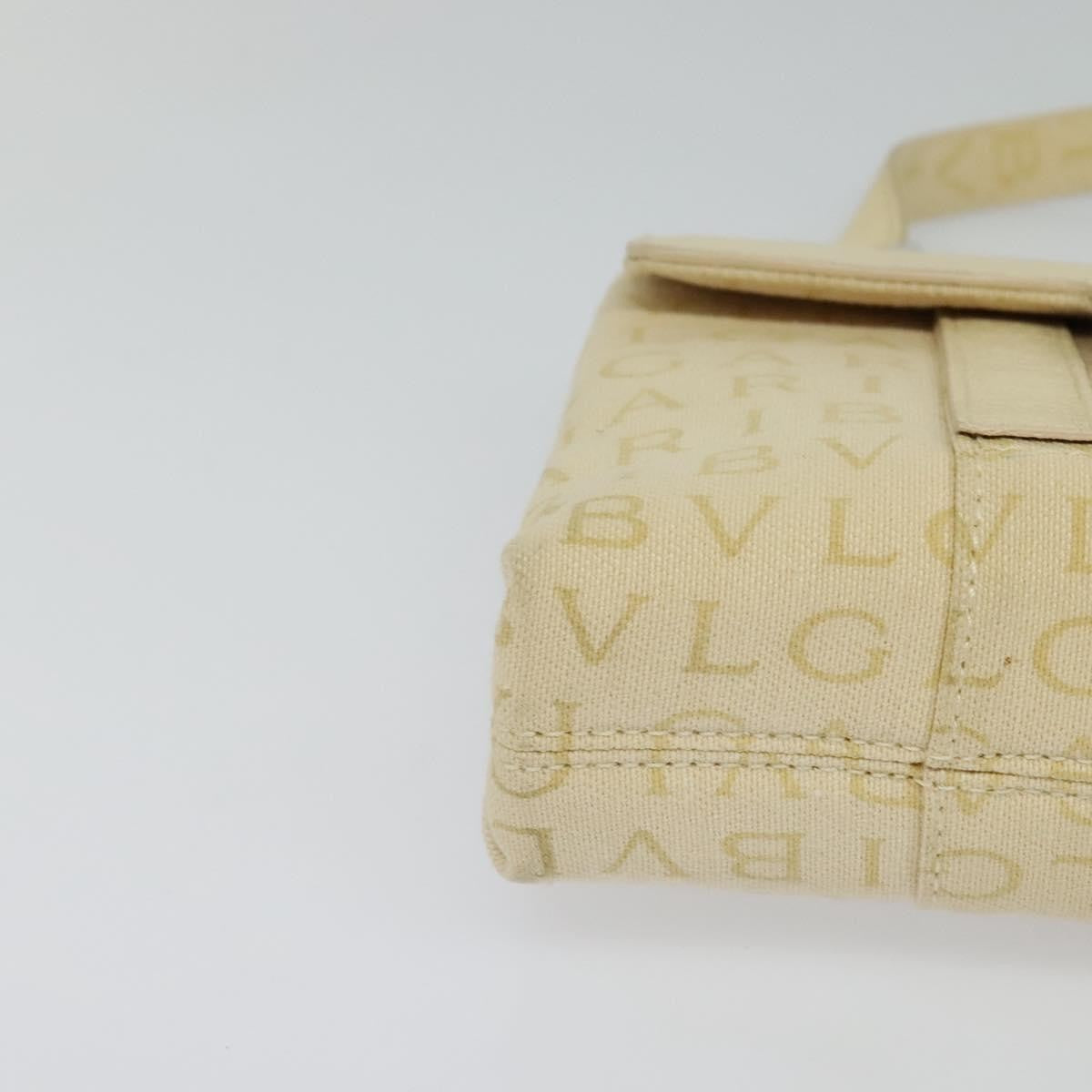 Bvlgari B.Zero1 Logomania Bag Canvas with Leather, BEIGE, CANVAS, Shoulder bag