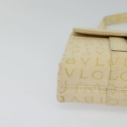 Bvlgari B.Zero1 Logomania Bag Canvas with Leather, BEIGE, CANVAS, Shoulder bag