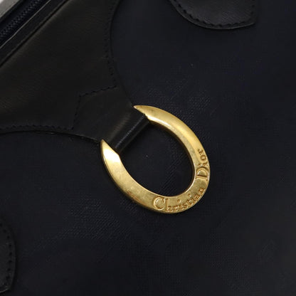 Christian Dior Vintage Trotter Boston Bag Canvas, NAVY, CANVAS, Travel bag