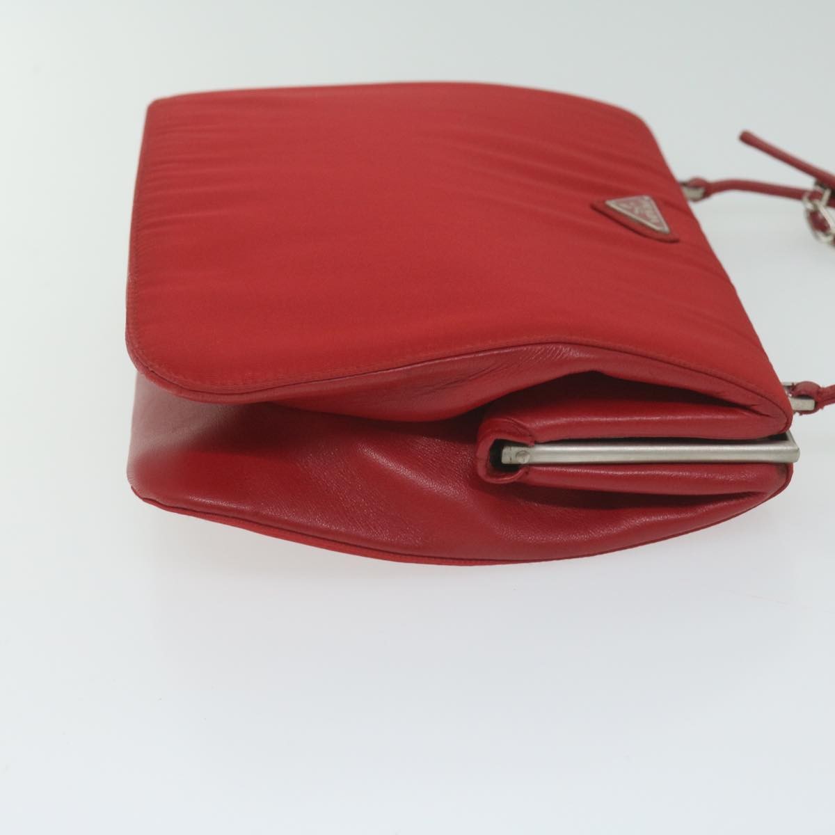 Prada Chain Shoulder Bag Tessuto, RED, NYLON, Shoulder bag