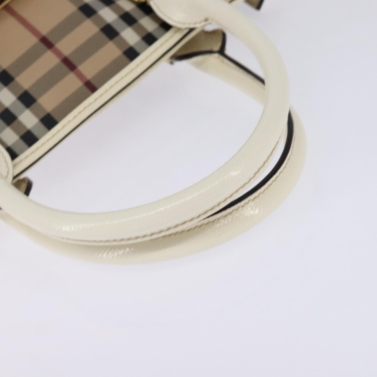 Burberry Minford Satchel Haymarket Coated Canvas, BEIGE, CANVAS, Tote bag