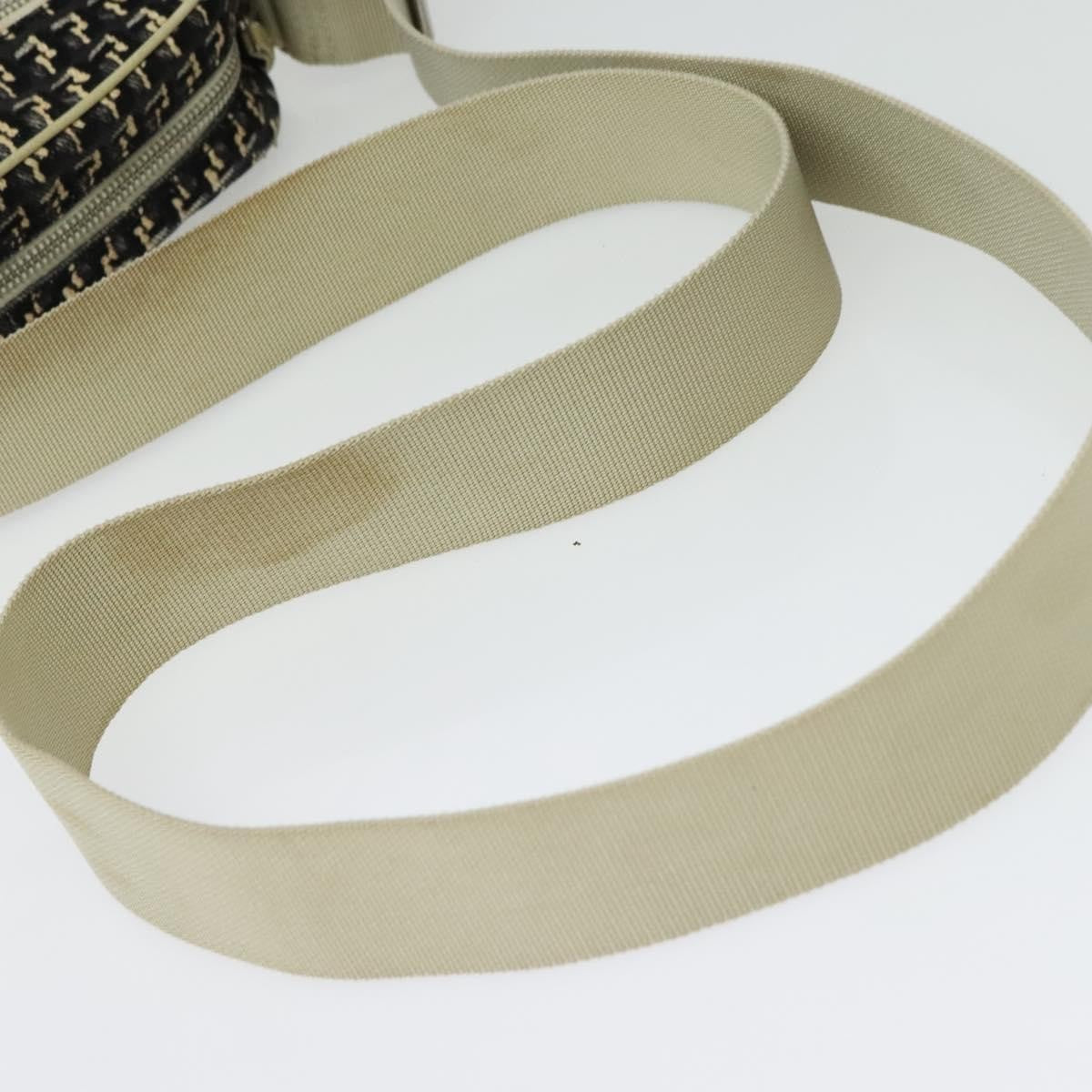 Chanel Vintage Clover Camera Bag Printed Canvas, BLACK, CANVAS, Crossbody bag