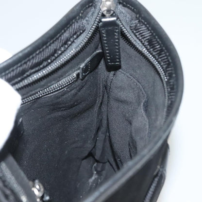 Burberry Front Pocket Messenger Bag Haymarket Canvas, BLACK, CANVAS, Shoulder bag