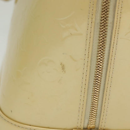 Louis Vuitton Alma Handbag Monogram Vernis, BEIGE, PATENT_LEATHER, Handbag
