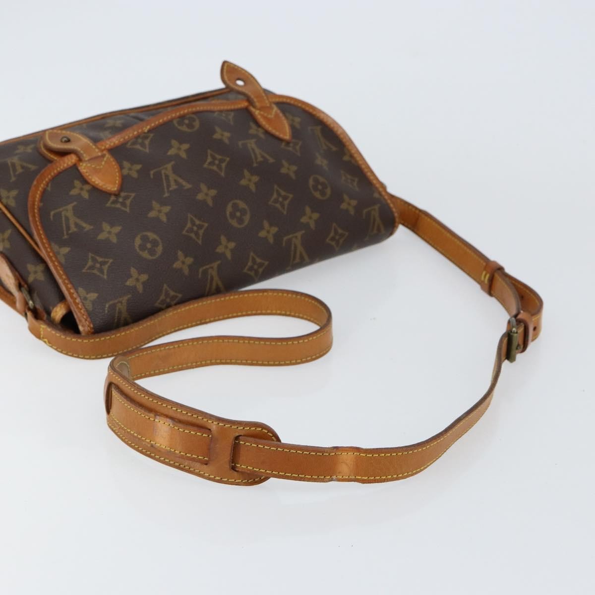 Louis Vuitton Sac Gibeciere Messenger Bag Monogram Canvas, BROWN, CANVAS, Shoulder bag