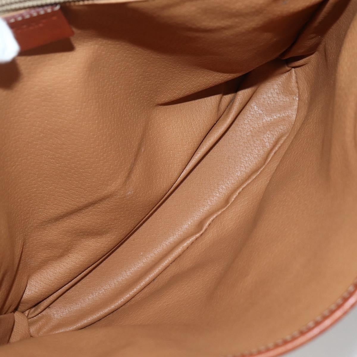 Celine Vintage Macadam Shopper Tote Coated Canvas, BROWN, CANVAS, Tote bag