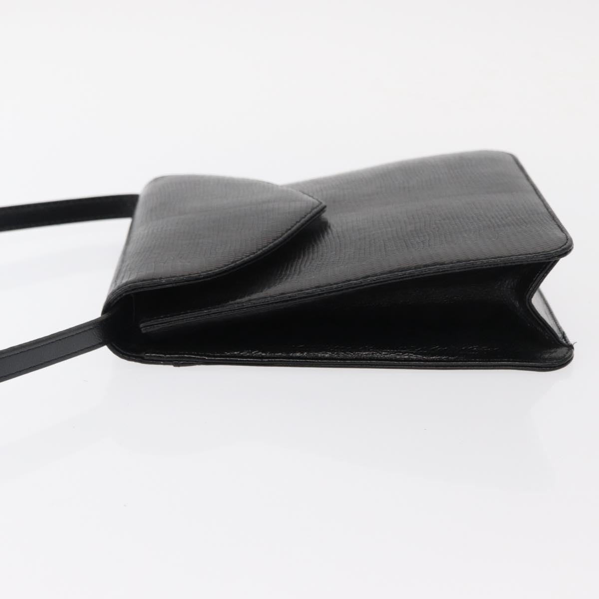 Saint Laurent Vintage Shoulder Bag Leather, BLACK, LEATHER, Shoulder bag