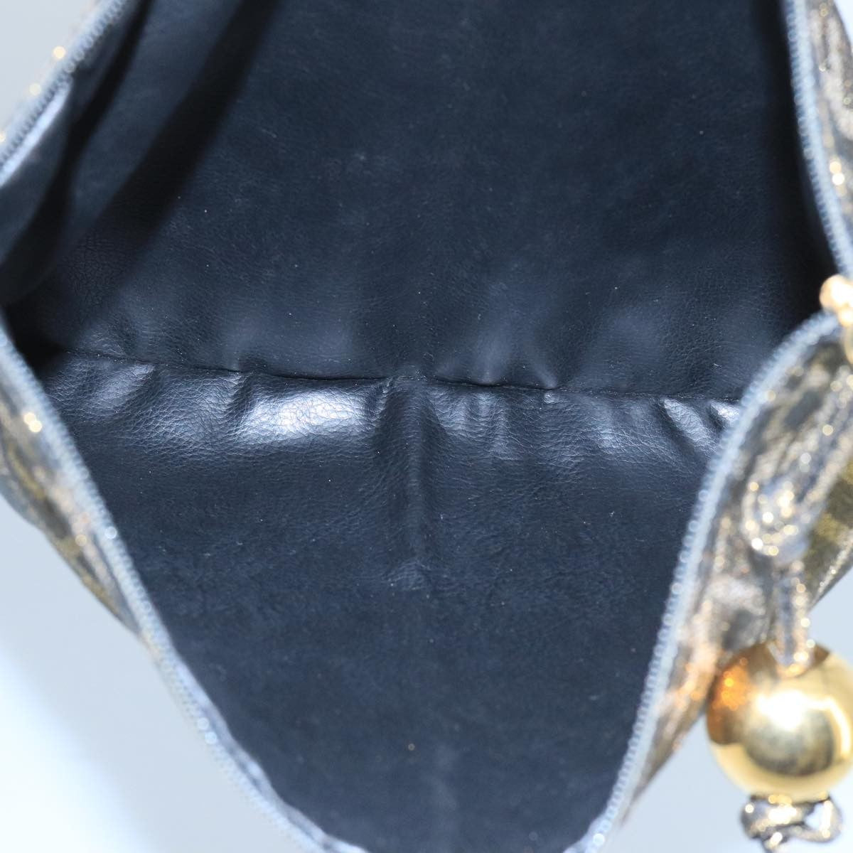 Fendi Vintage Zip Pouch Zucca Canvas, KHAKI, CANVAS, Clutche & pouche