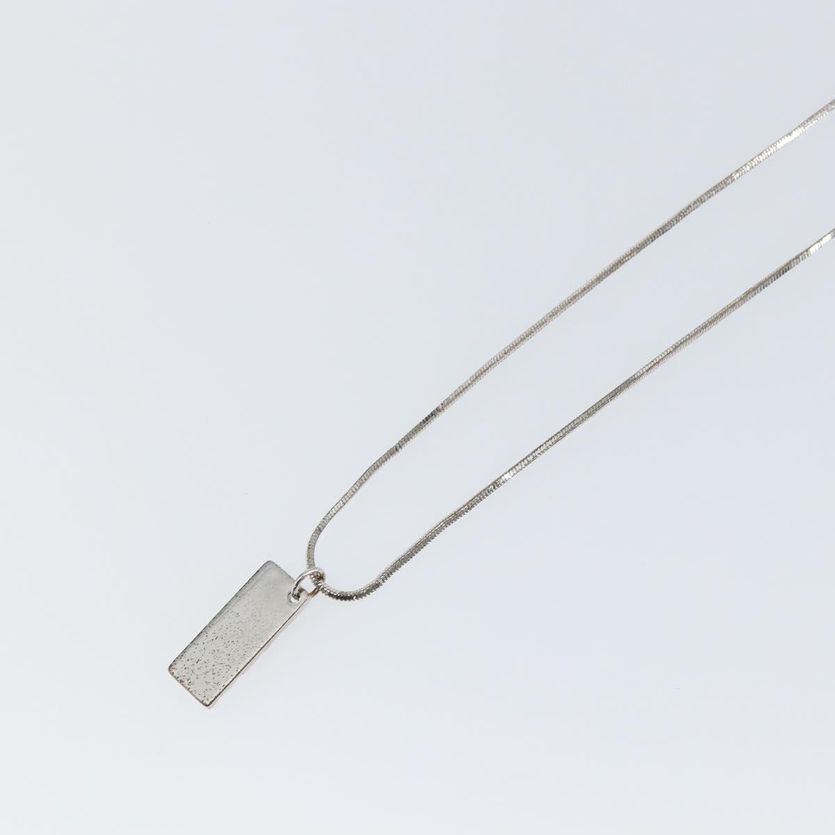 Christian Dior Trotter Pendant Necklace Metal, SILVER, METAL, Necklace