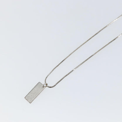 Christian Dior Trotter Pendant Necklace Metal, SILVER, METAL, Necklace