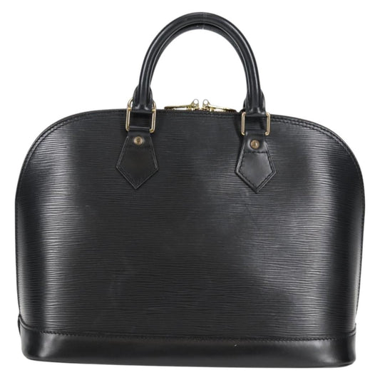 Louis Vuitton Alma Handbag Epi Leather, BLACK, LEATHER, Handbag