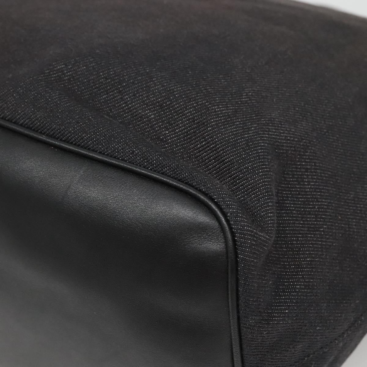 Salvatore Ferragamo Gancini Tote Canvas, BLACK, CANVAS, Tote bag