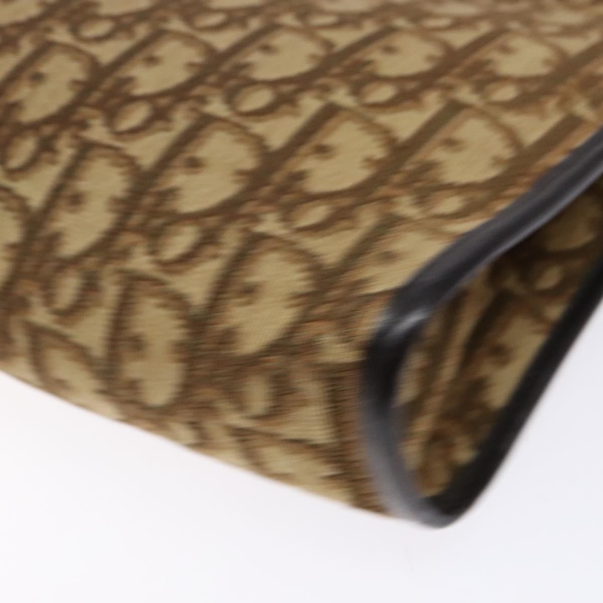 Christian Dior Vintage Trotter Shoulder Bag Canvas, BROWN, CANVAS, Shoulder bag