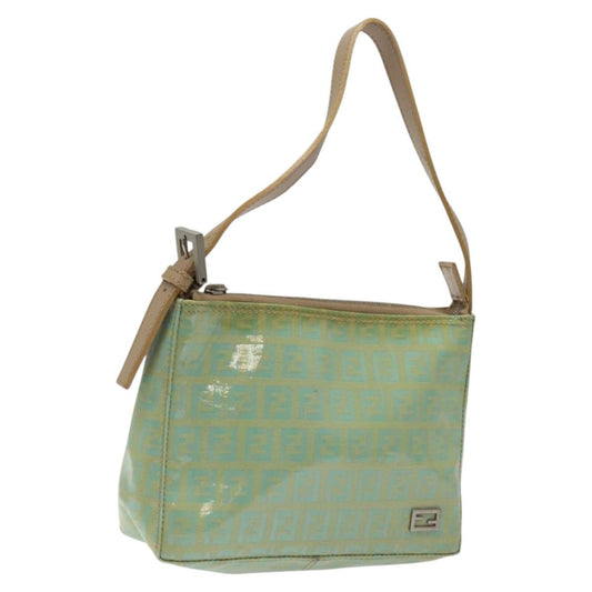 Fendi Vintage Belted Pochette Zucchino Canvas, GREEN, CANVAS, Clutche & pouche