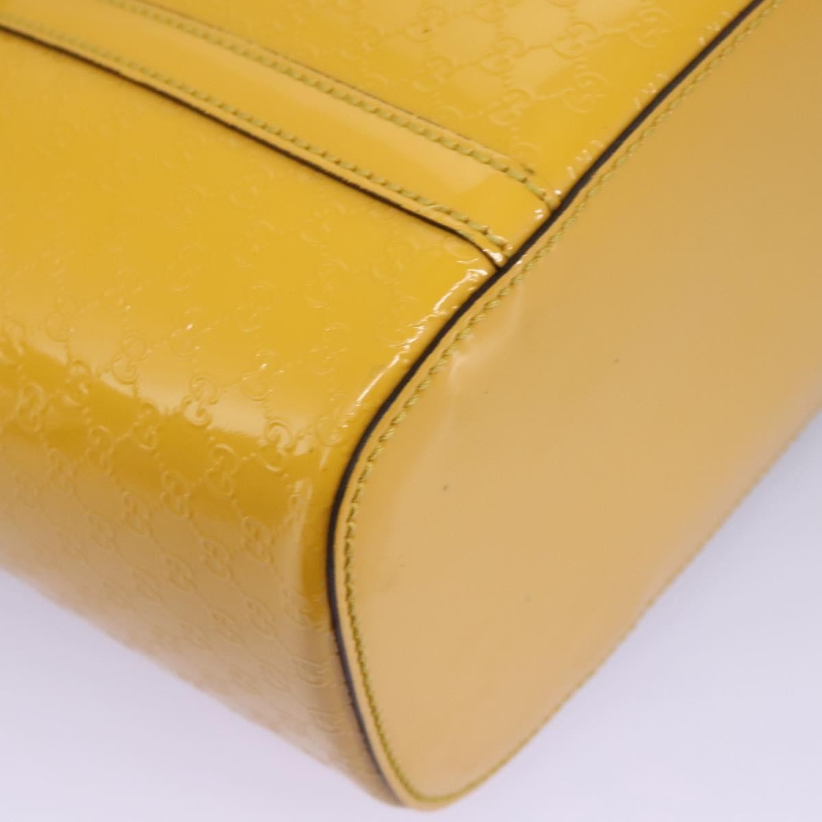 Gucci Nice Tote Microguccissima Patent, YELLOW, PATENT_LEATHER, Tote bag