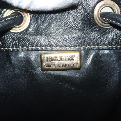 Bally Vintage Shoulder Bag Leather, BLACK, LEATHER, Shoulder bag