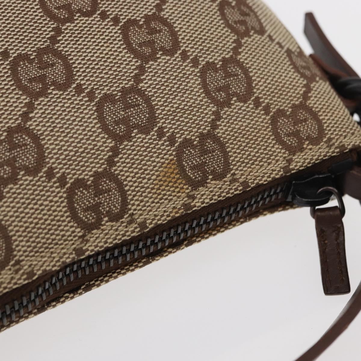 Gucci Pochette GG Canvas, BEIGE, CANVAS, Handbag