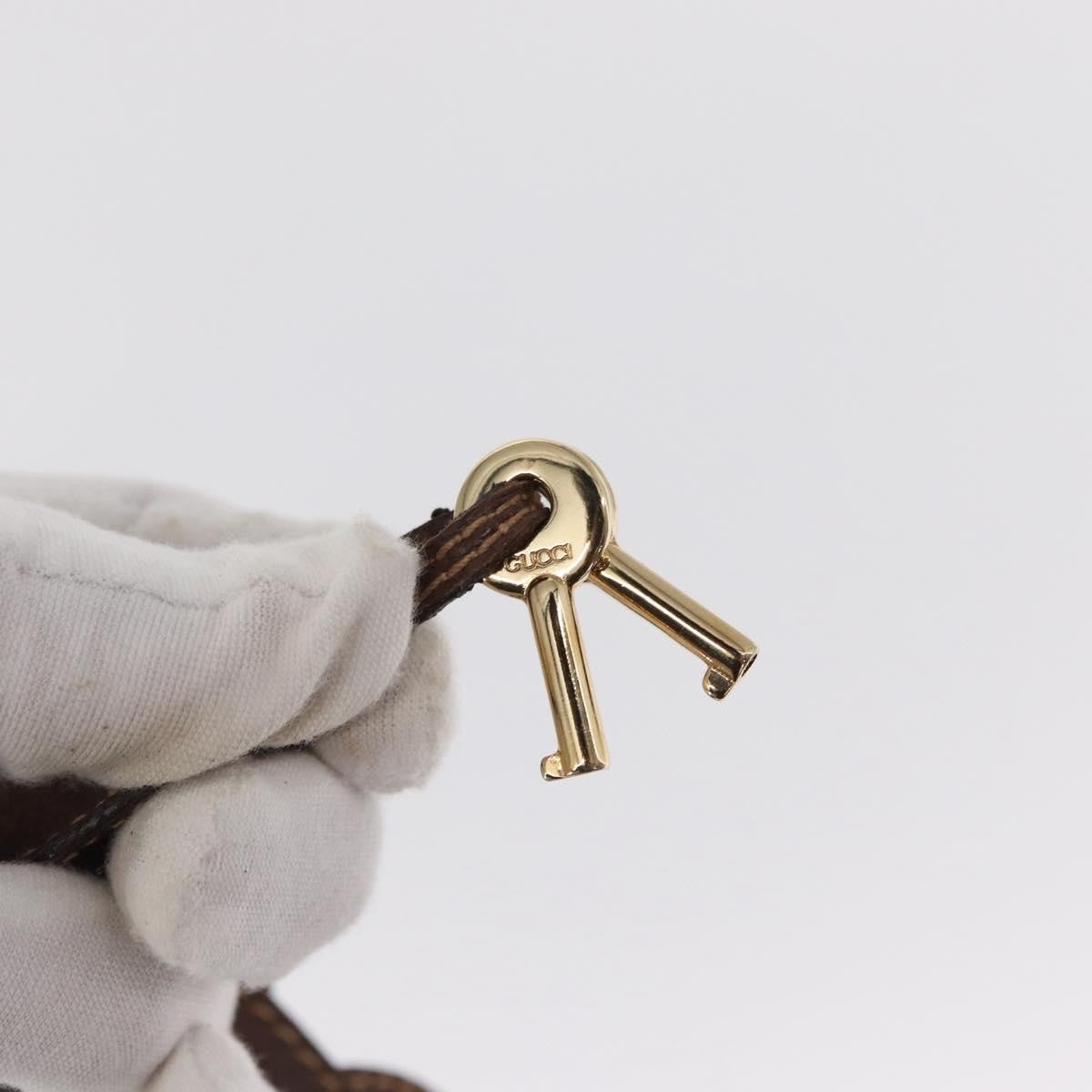 Gucci Vintage Shoulder Bag Leather, BROWN, LEATHER, Shoulder bag