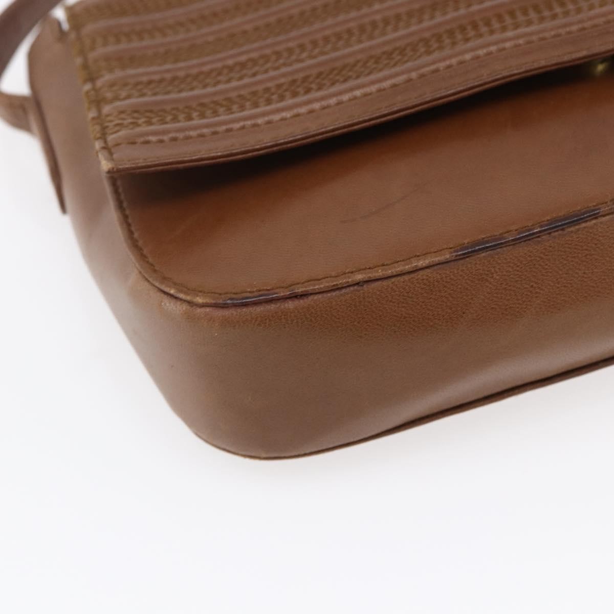 Loewe Flap Messenger Bag Leather, BROWN, LEATHER, Shoulder bag