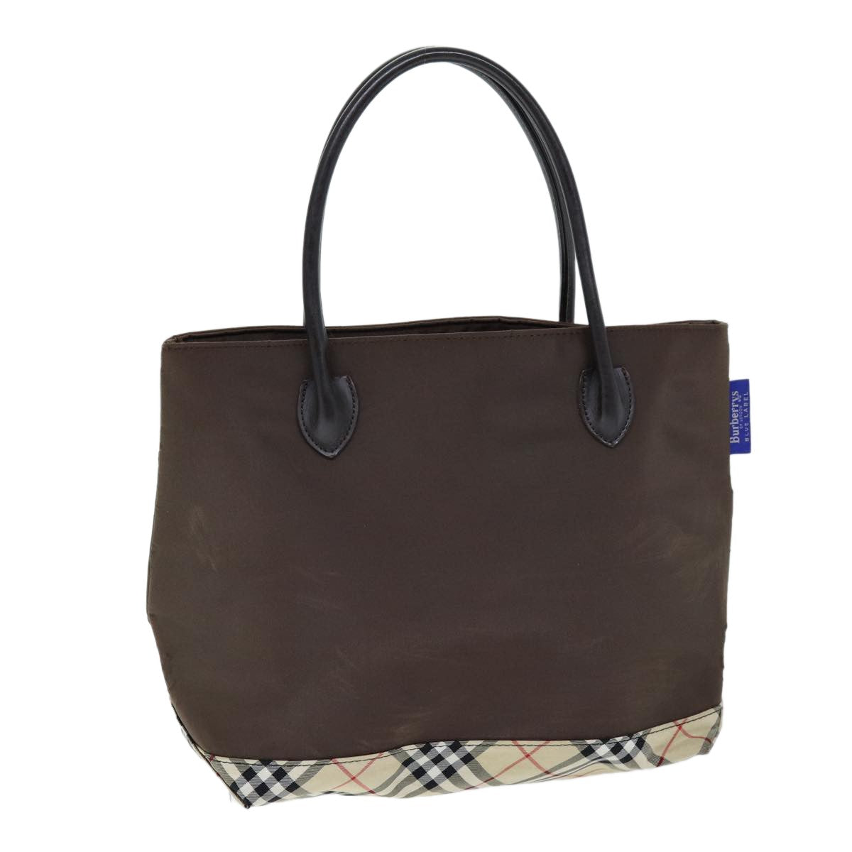 Burberry Nova Check Tote Nylon, BROWN, NYLON, Tote bag