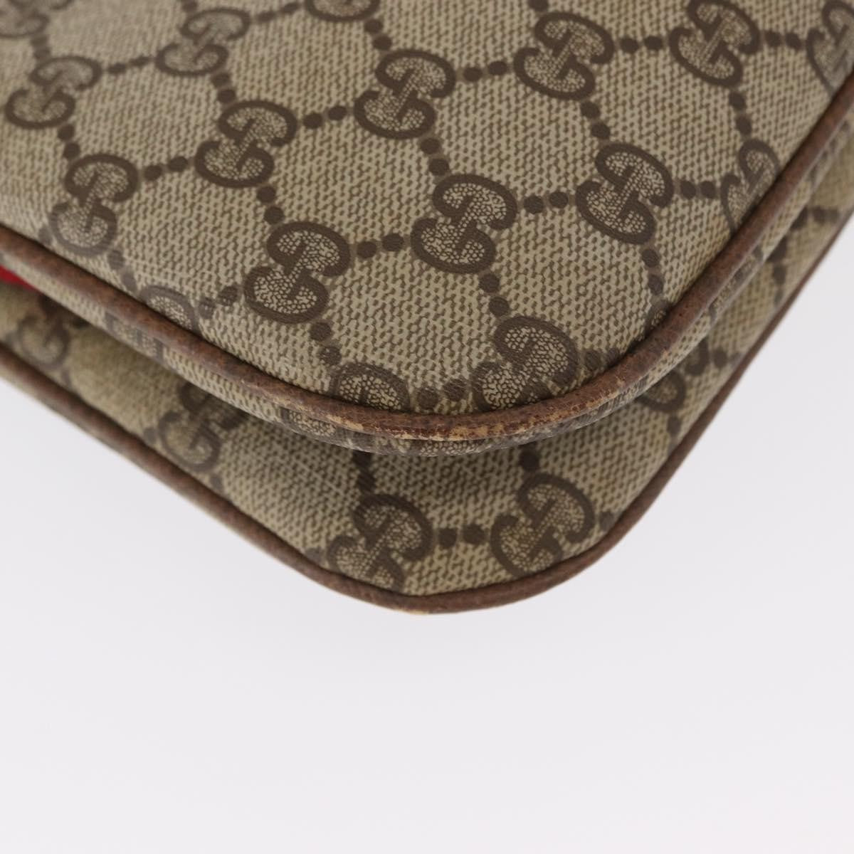Gucci Vintage Shoulder Bag GG Coated Canvas, BEIGE, PVC, Shoulder bag